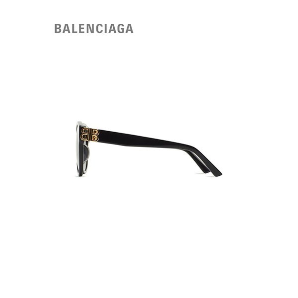 Kassér Jeg vil være stærk Slået lastbil billigere kopi Balenciaga Dynasty runde solbriller i sort, falsk lavpris  Balenciaga Solbriller